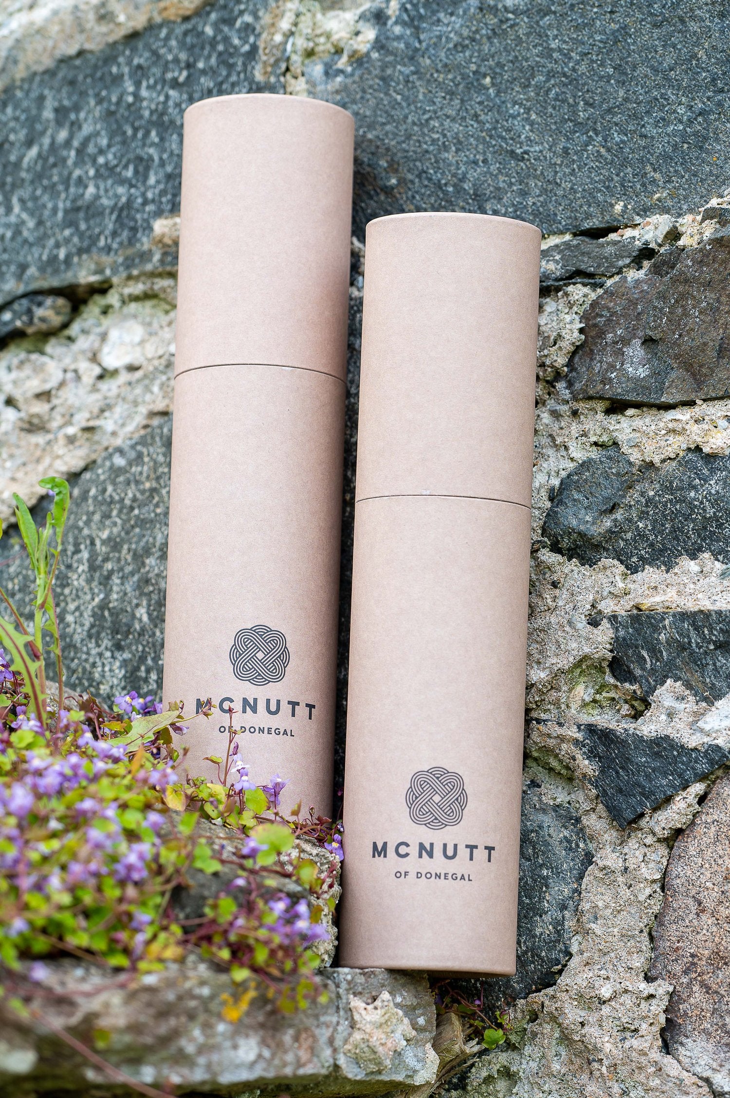 McNutt of Donegal | Merino Lambswool Scarf | Uniform Grey Herringbone