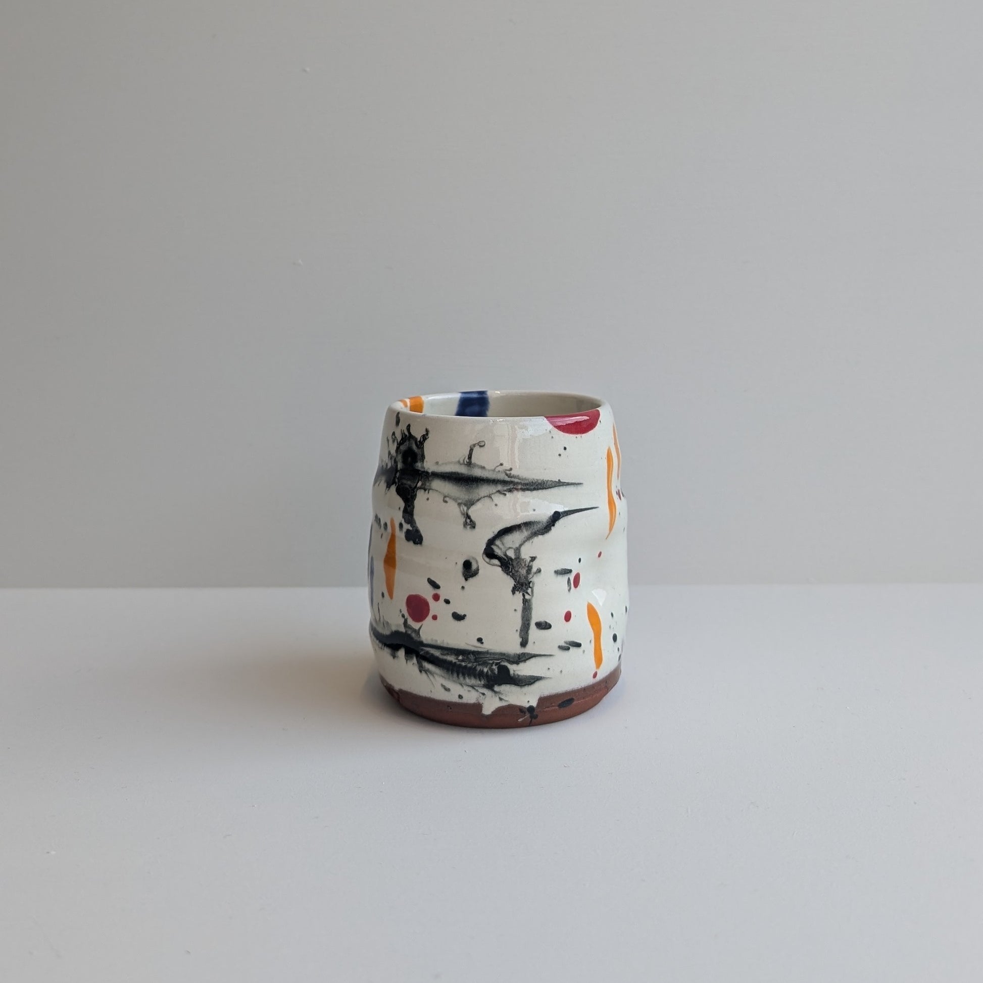 Kevin Callaghan | Handmade Beaker Cup - Gestural Cream