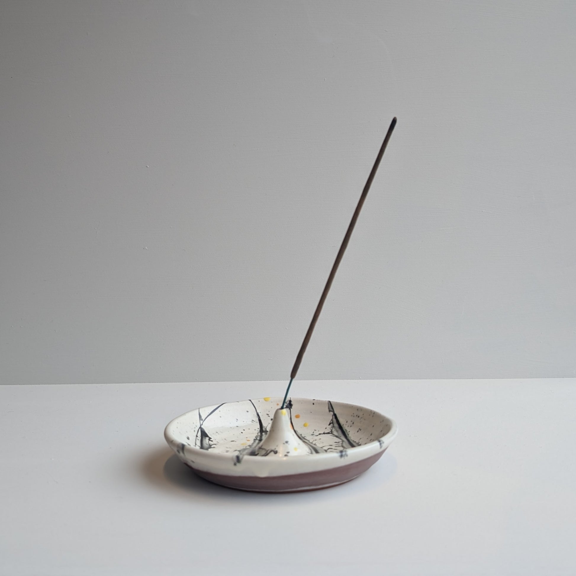 Kevin Callaghan | Handmade Incense Holder - Gestural Cream