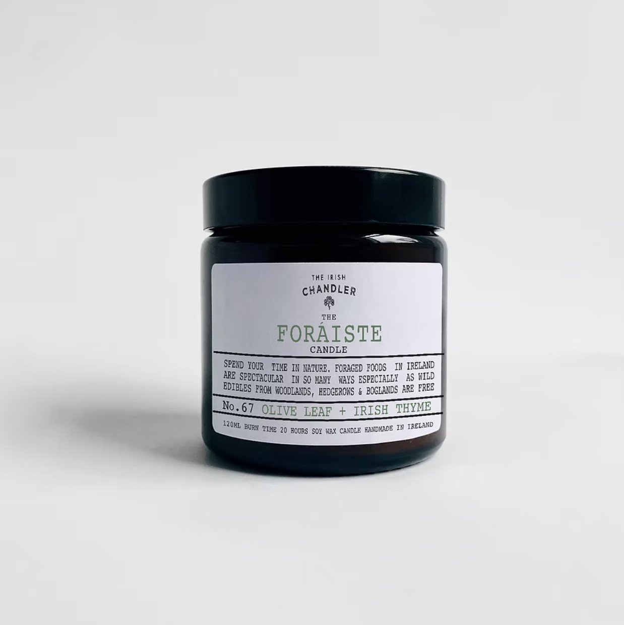The Irish Chandler | Foráiste Candle (Olive Leaf and Irish Thyme)