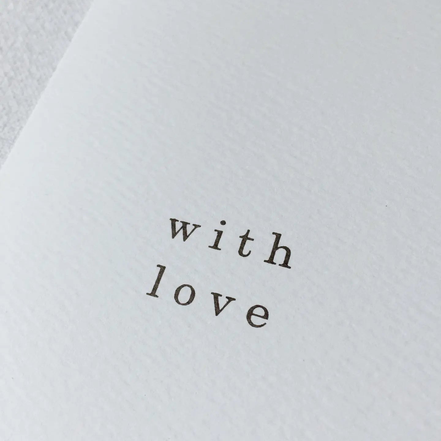 Greeting Card / 'With Love'