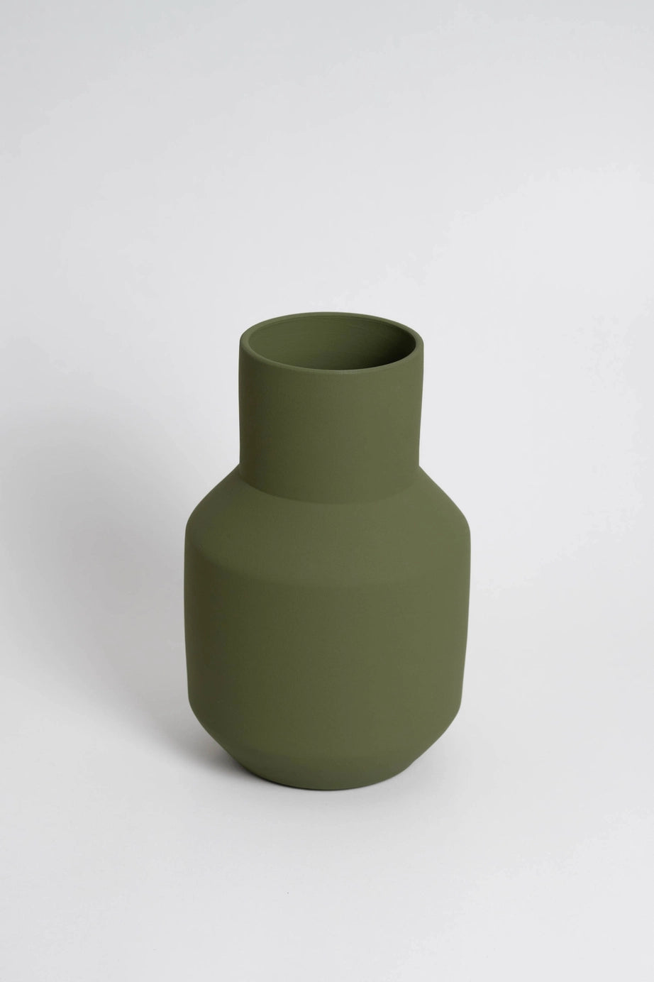 'Sado' Handmade Vase | Olive Green