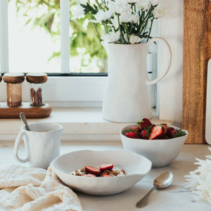 Nature Shape White Bowl (15cm)