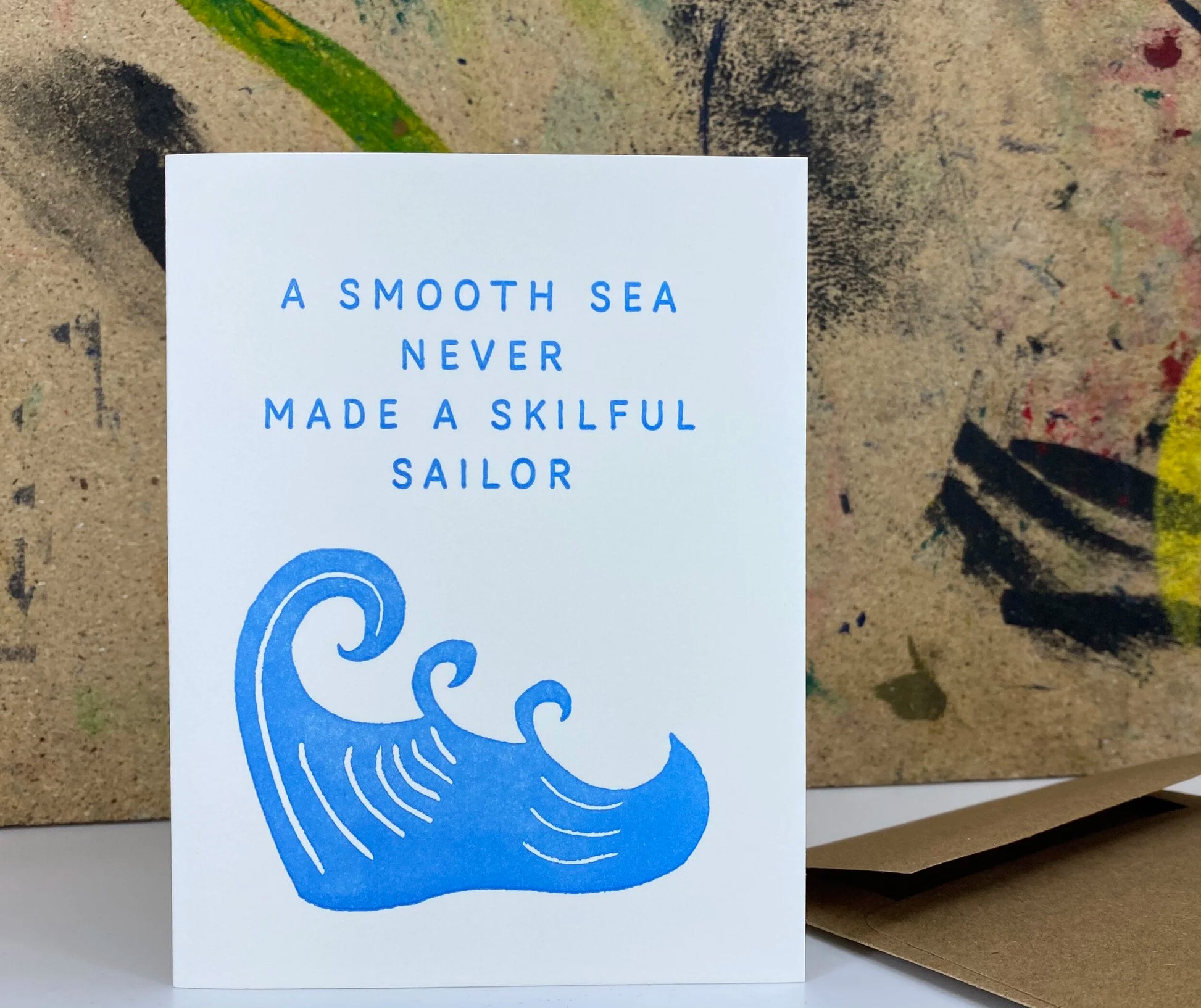 The Pear in Paper | "A Smooth Sea" Letterpress Card