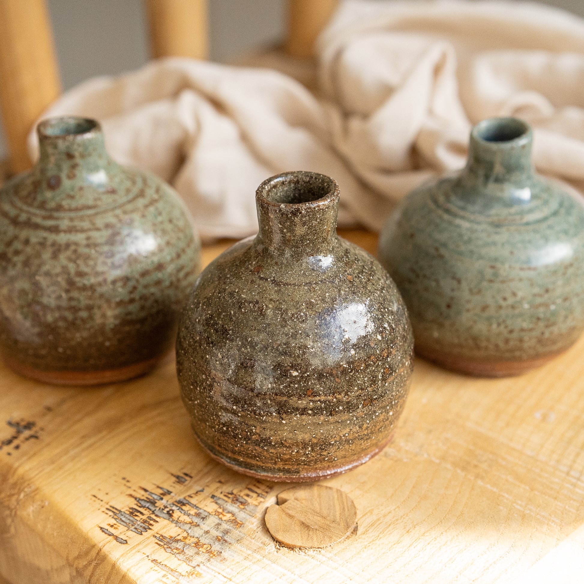John Naughton Wood Fired Pottery | Bud Vase