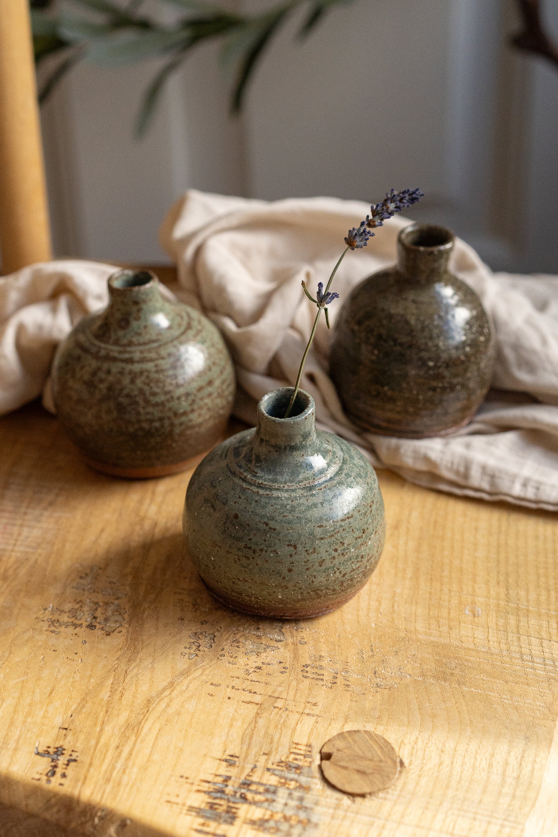 John Naughton Wood Fired Pottery | Bud Vase