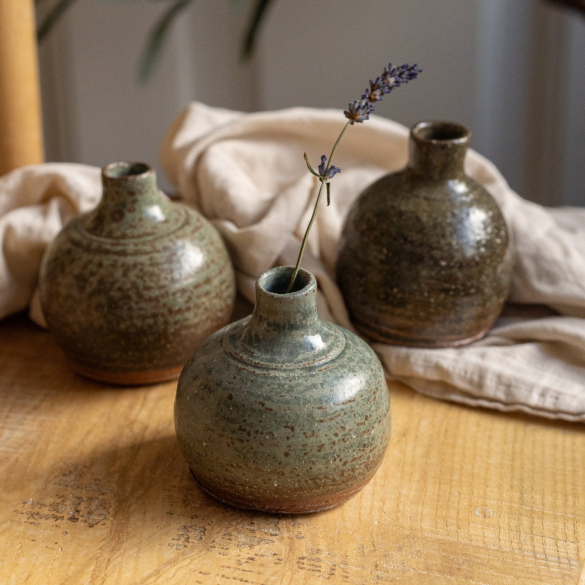 John Naughton Wood Fired Pottery | Bud Vase
