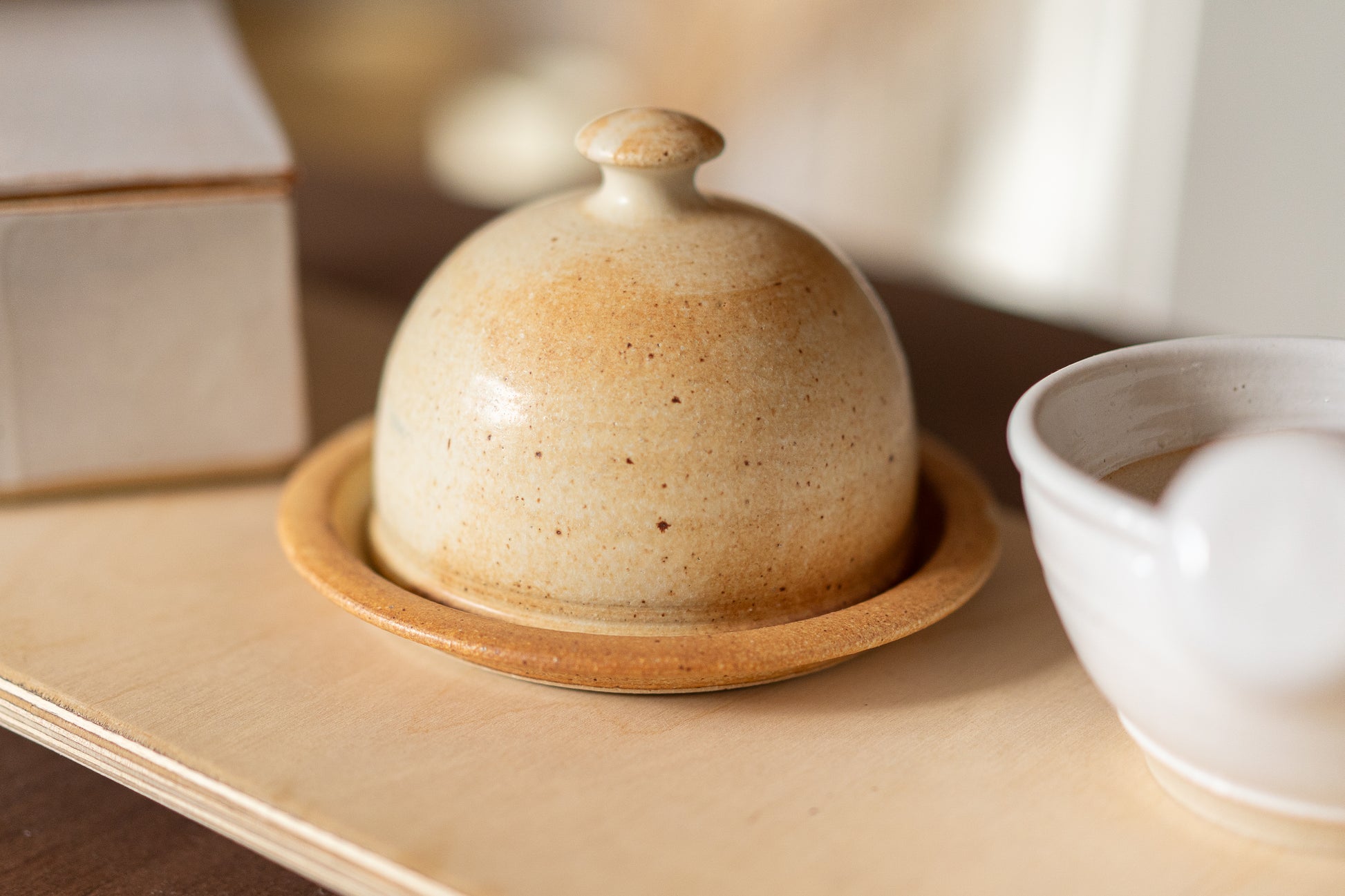 Ballymorris Pottery | Butter Dish | Rustic Tan