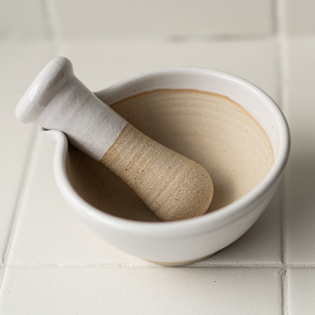 Ballymorris Pottery | Pestle and Mortar | White