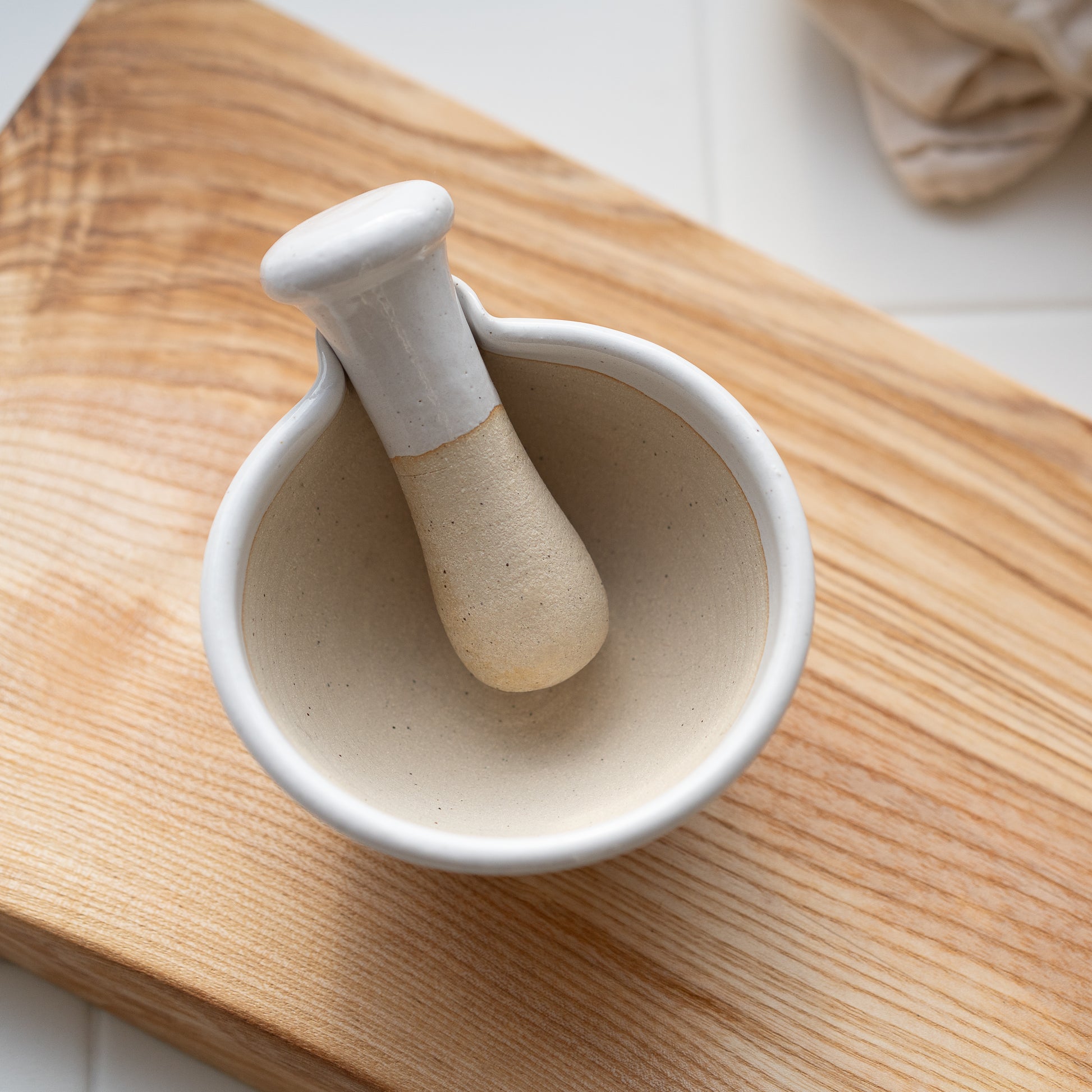 Ballymorris Pottery | Pestle and Mortar | White