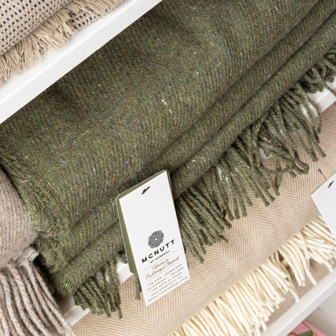 McNutt of Donegal | Recycled Merino Wool | Forest Green