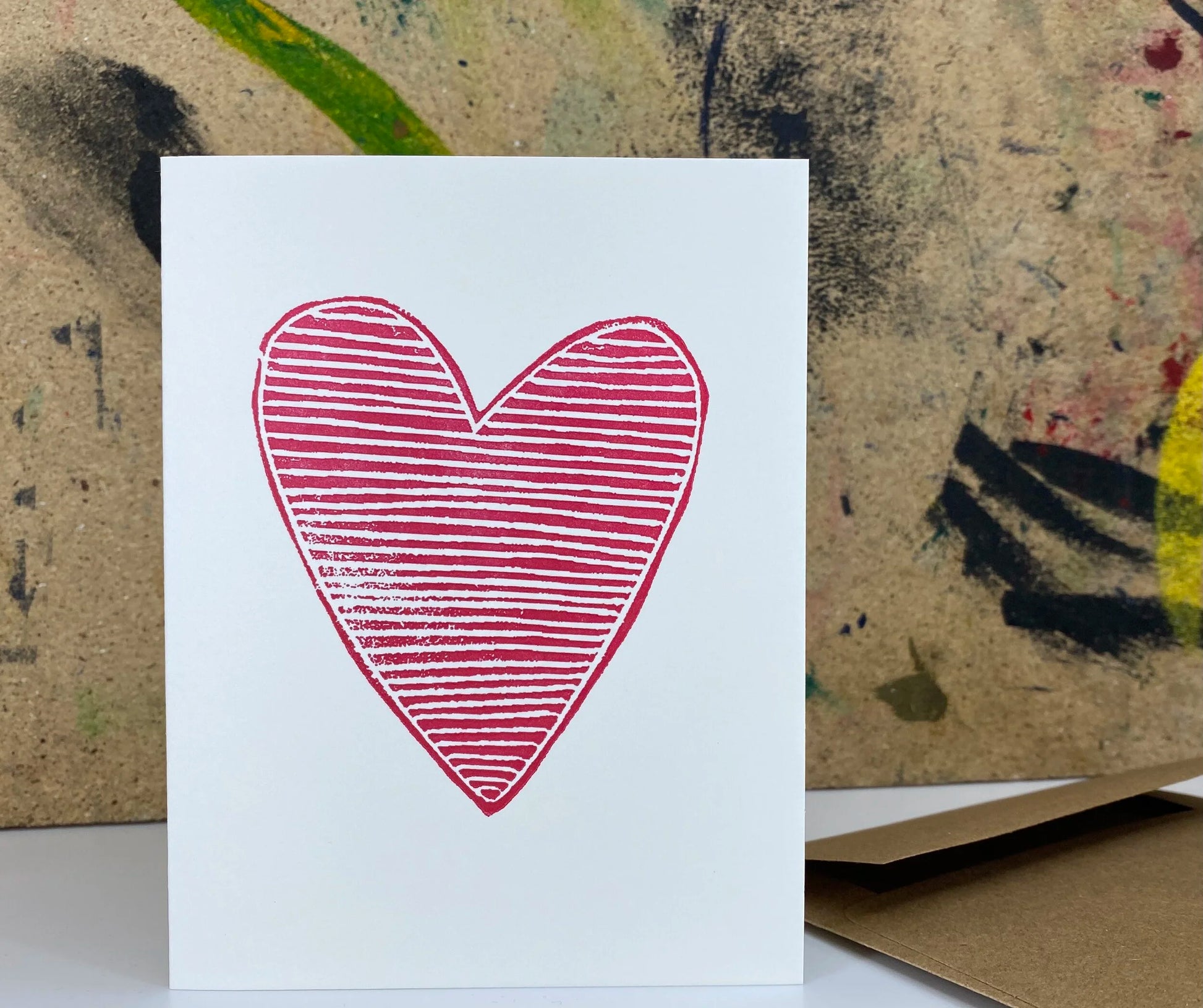 The Pear in Paper | 'Heart' Letterpress Card