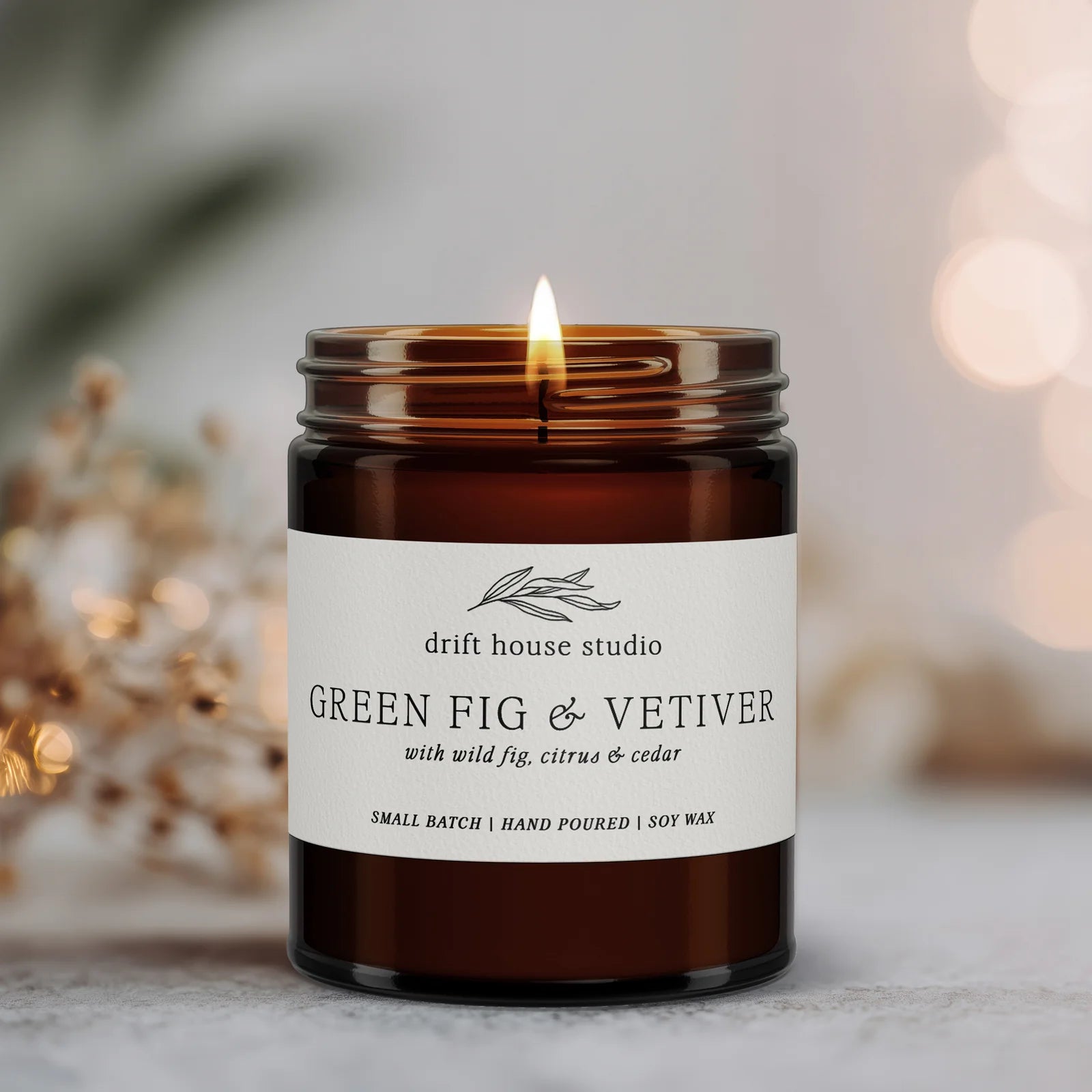 Drift House Studio | Green Fig & Vetiver Candle