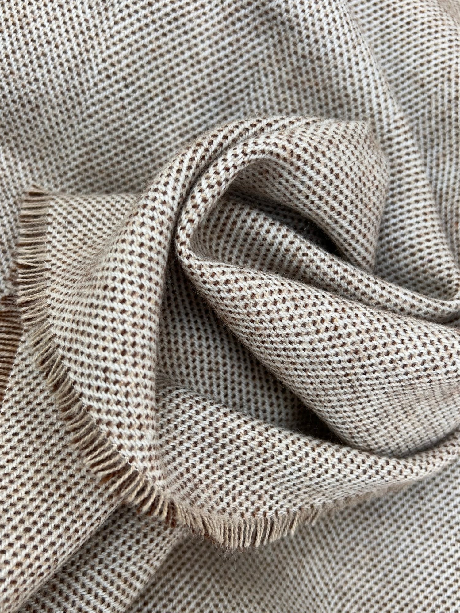 McNutt of Donegal | Merino Lambswool Blanket | Butterscotch