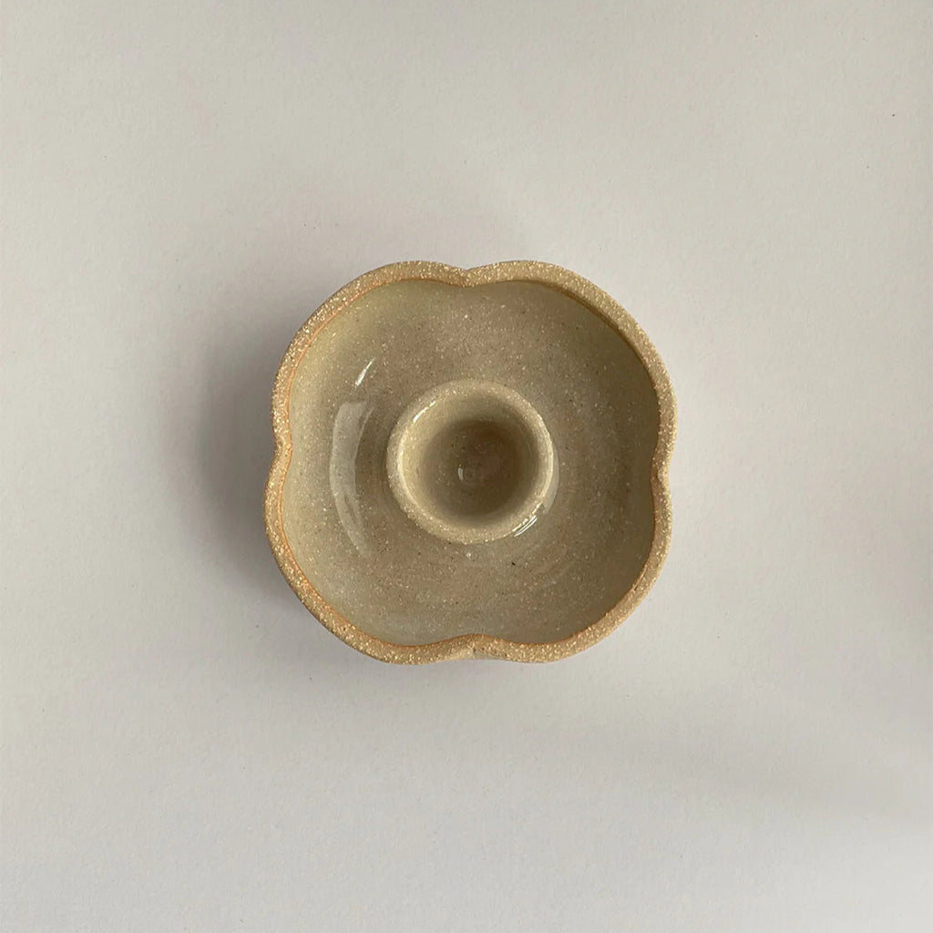 Finnerty Ceramics | Pinched Candle Holder | Natural