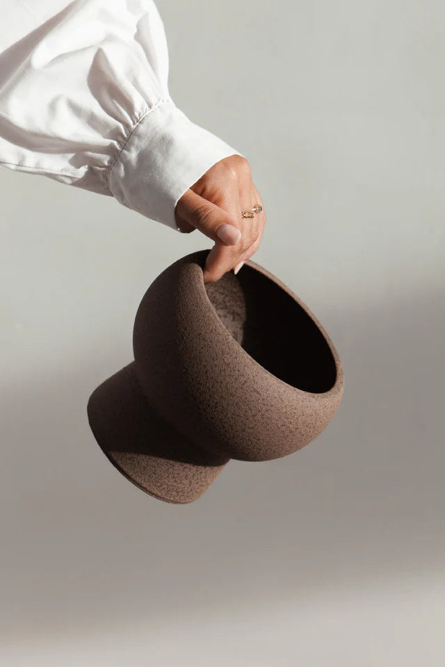 Handmade Vase 'Holden' | Brown Glaze