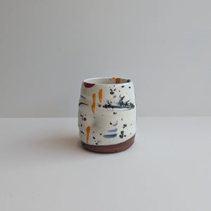 Kevin Callaghan | Handmade Beaker Cup - Gestural Cream