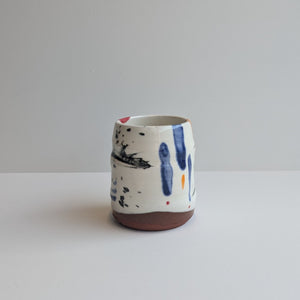 Kevin Callaghan | Handmade Beaker Cup - Gestural Cream