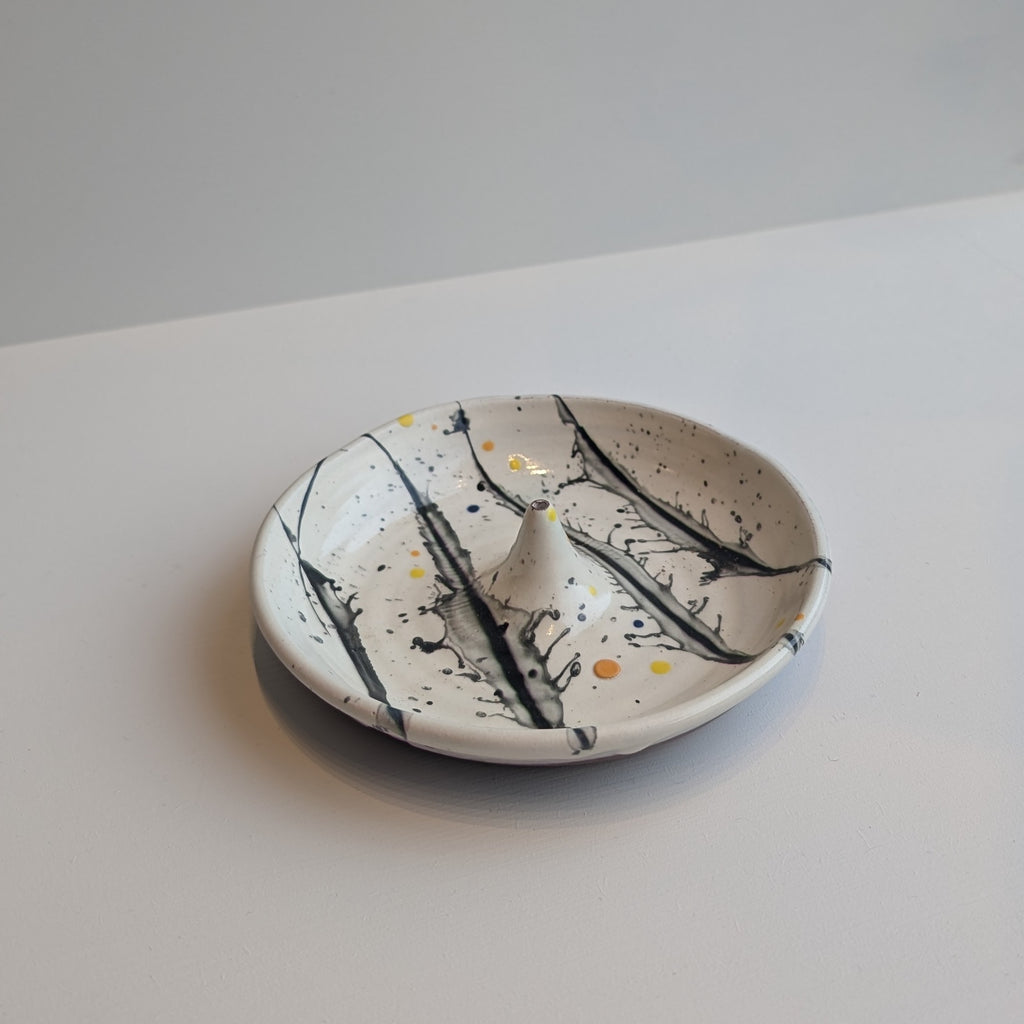 Kevin Callaghan | Handmade Incense Holder - Gestural Cream