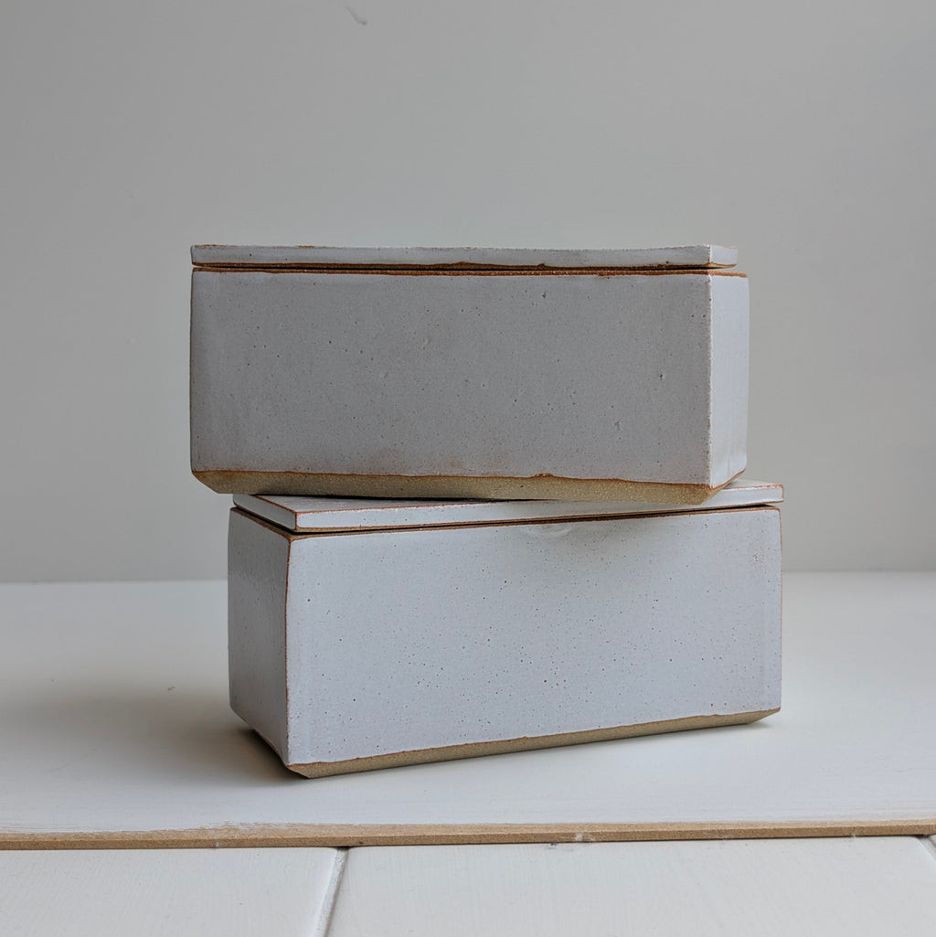 Ballymorris Pottery | Rectangle Butter Dish | White