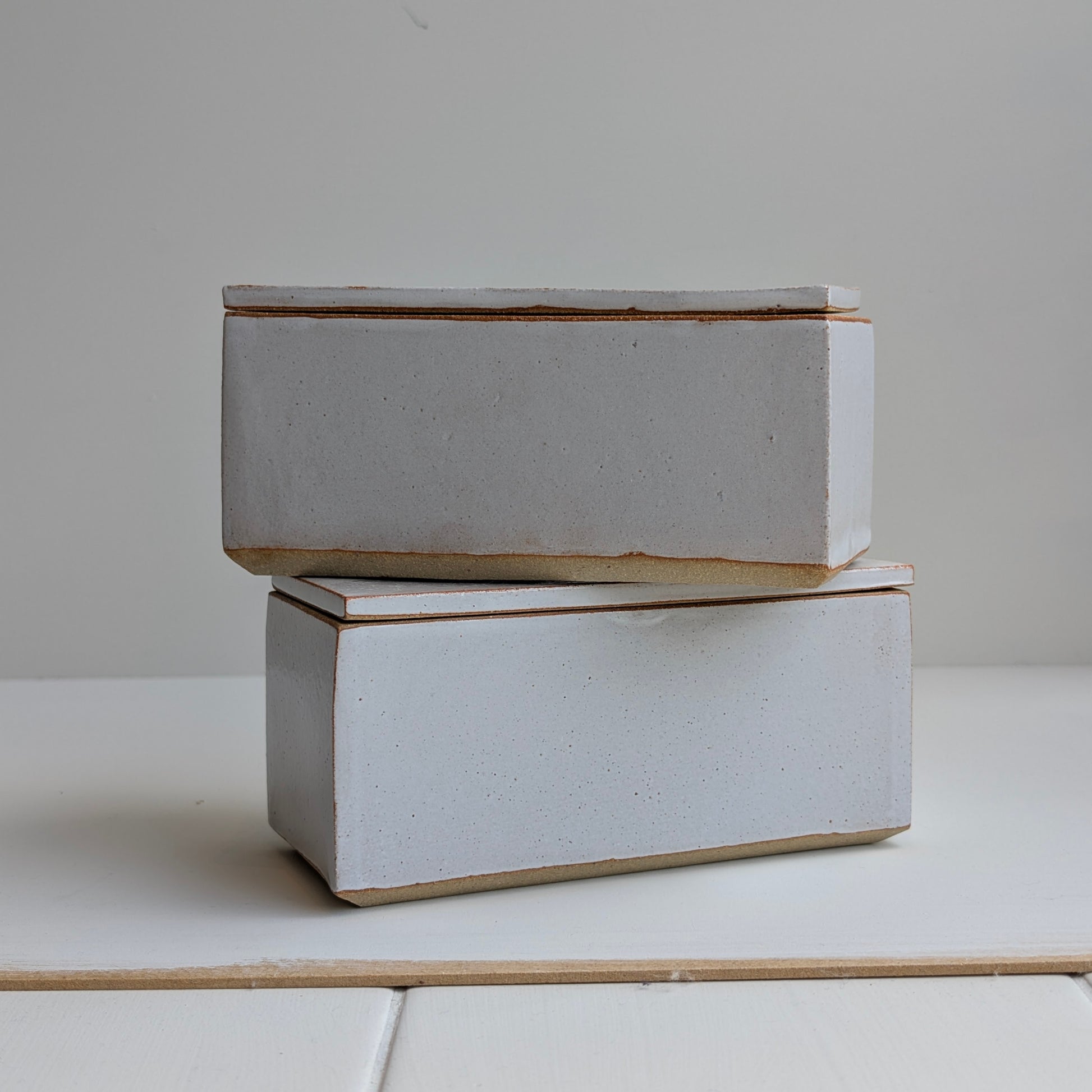 Ballymorris Pottery | Rectangle Butter Dish | White