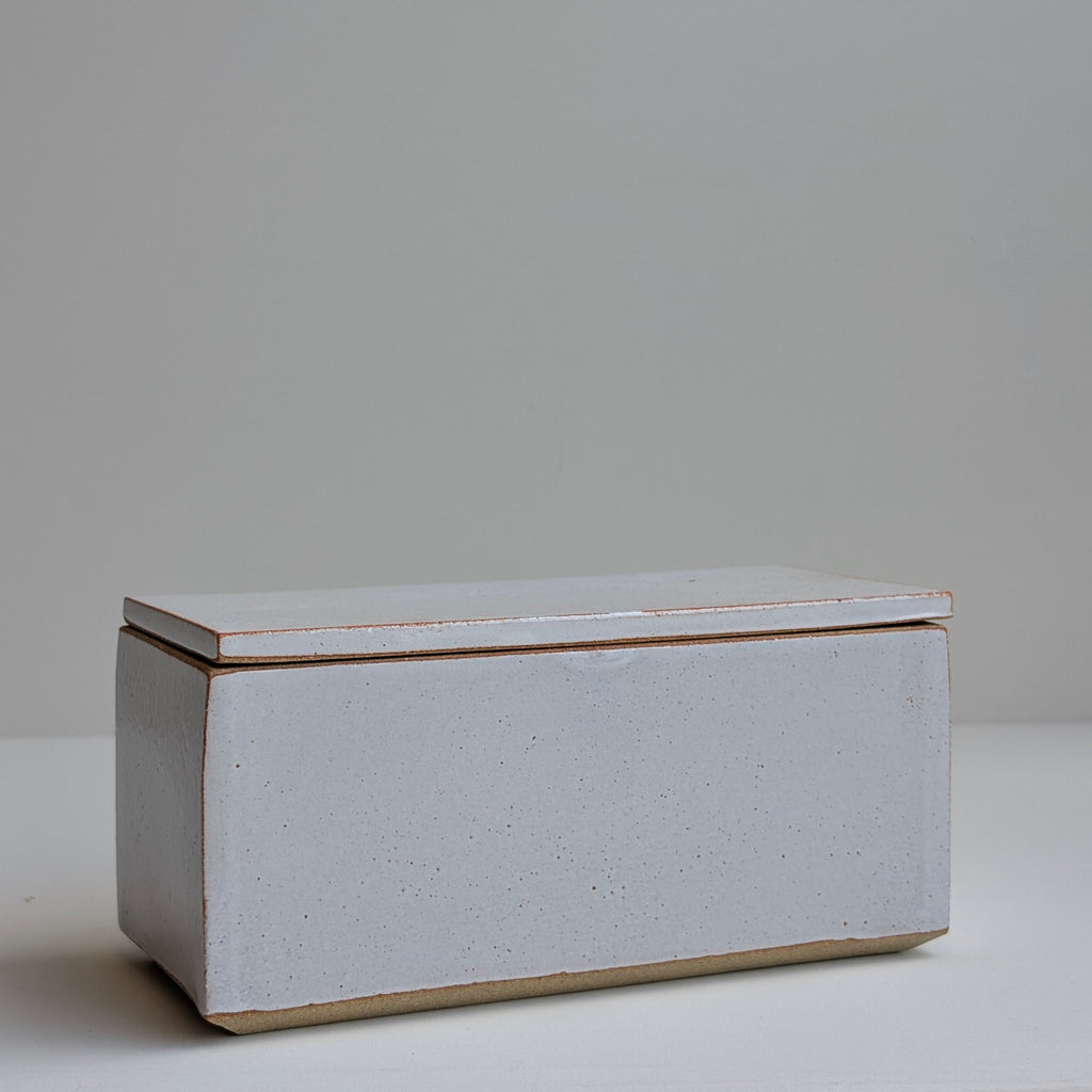 Ballymorris Pottery | Rectangle Butter Dish | White