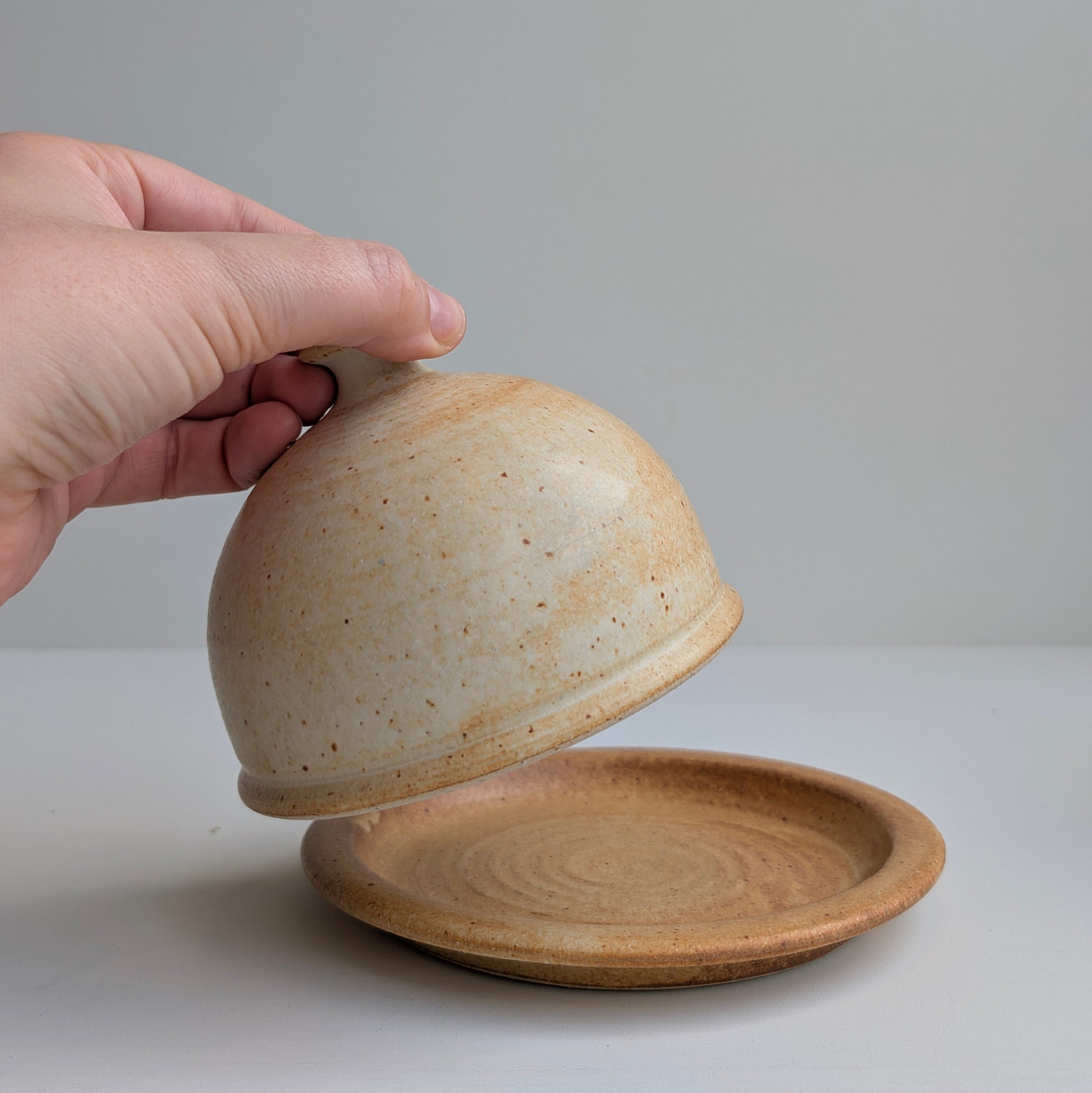 Ballymorris Pottery | Butter Dish | Rustic Tan