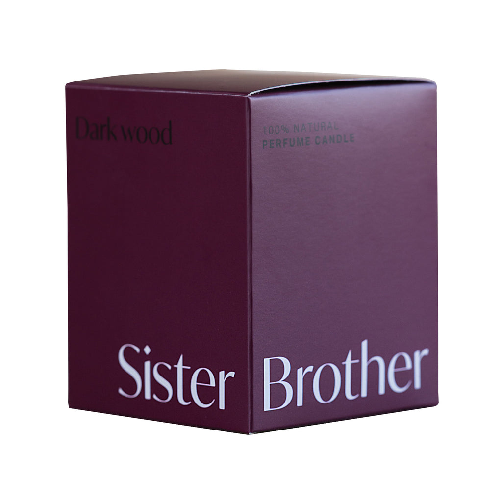 SisterBrother Candle | Dark Wood