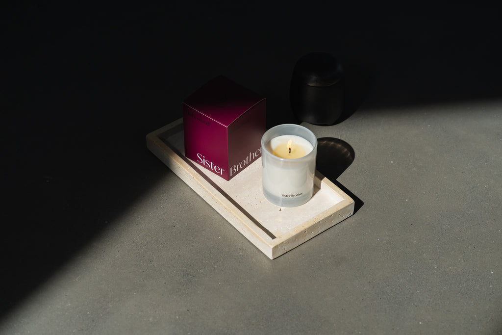SisterBrother Candle | Dark Wood
