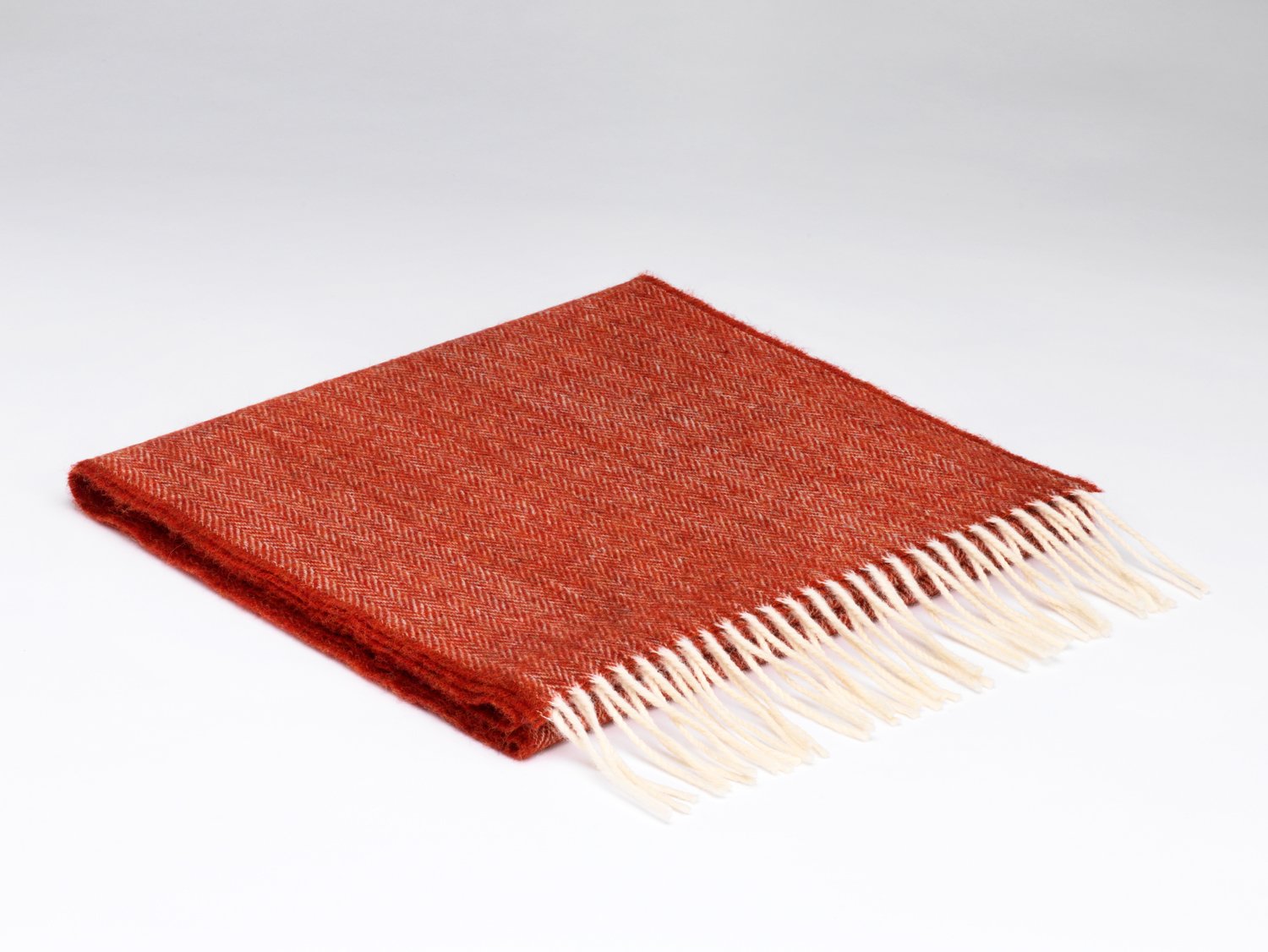 McNutt of Donegal | Merino Lambswool Scarf | Tabasco Herringbone