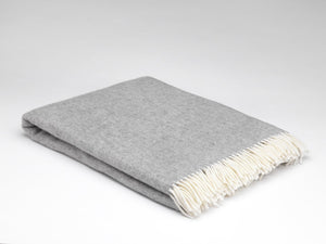 Merino Lambswool Blanket / Uniform Grey