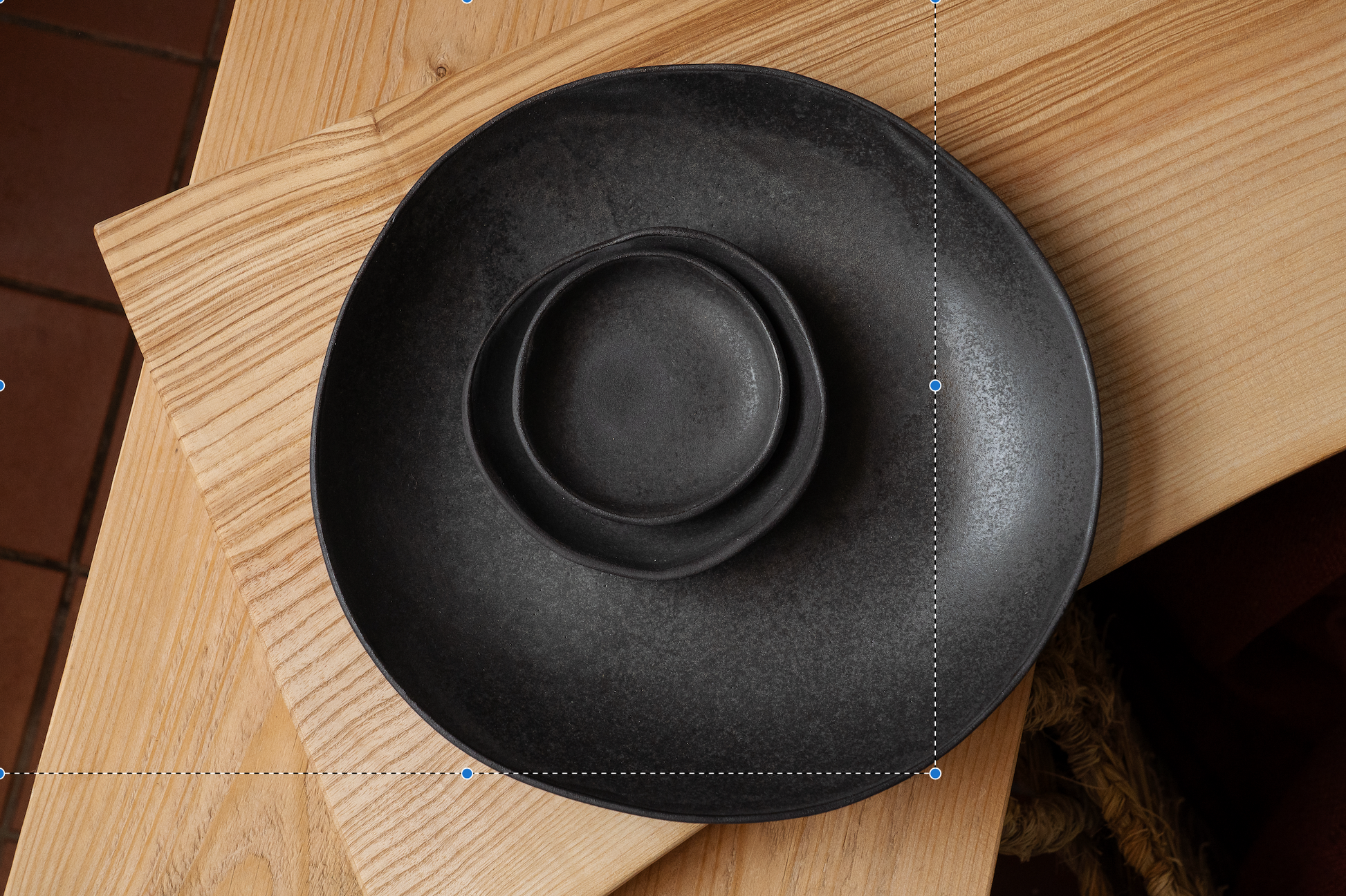 Suze Ceramics | Large Serving Plate | Charcoal