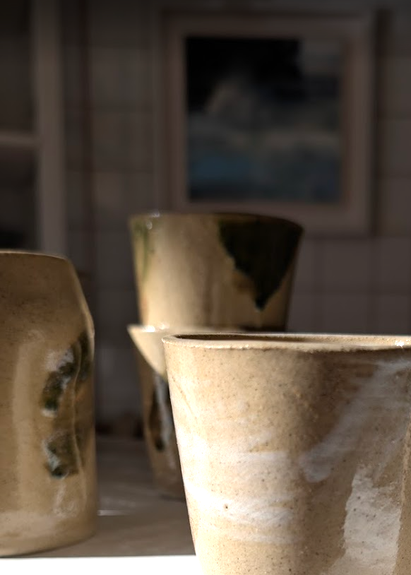 Laura Boyd Ceramics | Hand-built Stoneware Beaker | Splash
