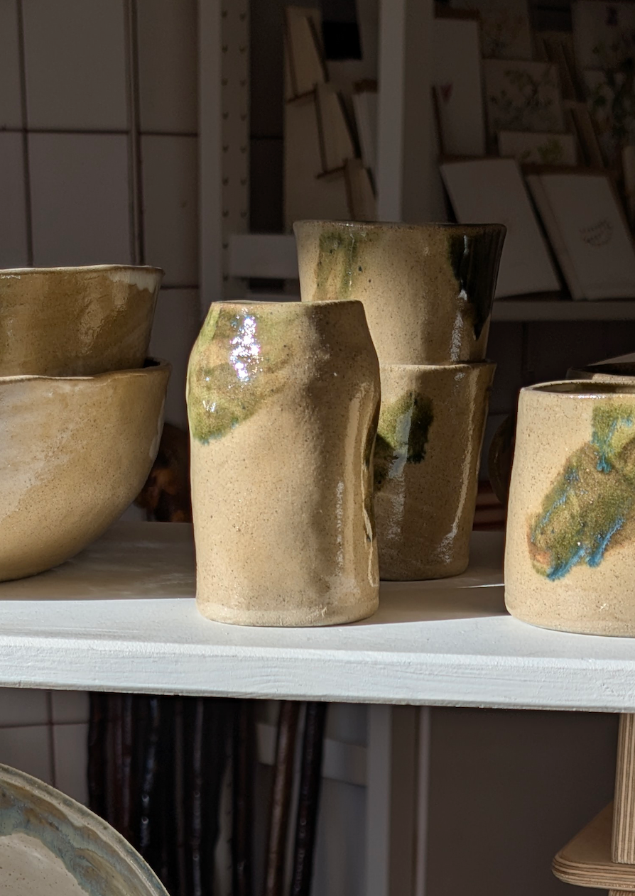 Laura Boyd Ceramics | Hand-built Stoneware Bud Vase | Splash