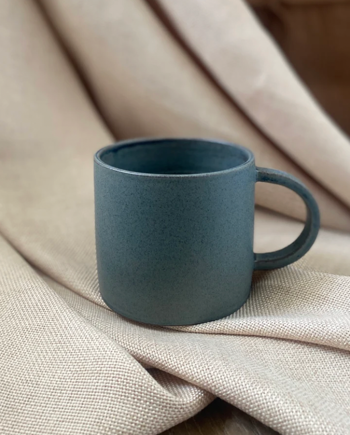 Emily Dillon Ceramics | Handmade Mug | Blue Grey