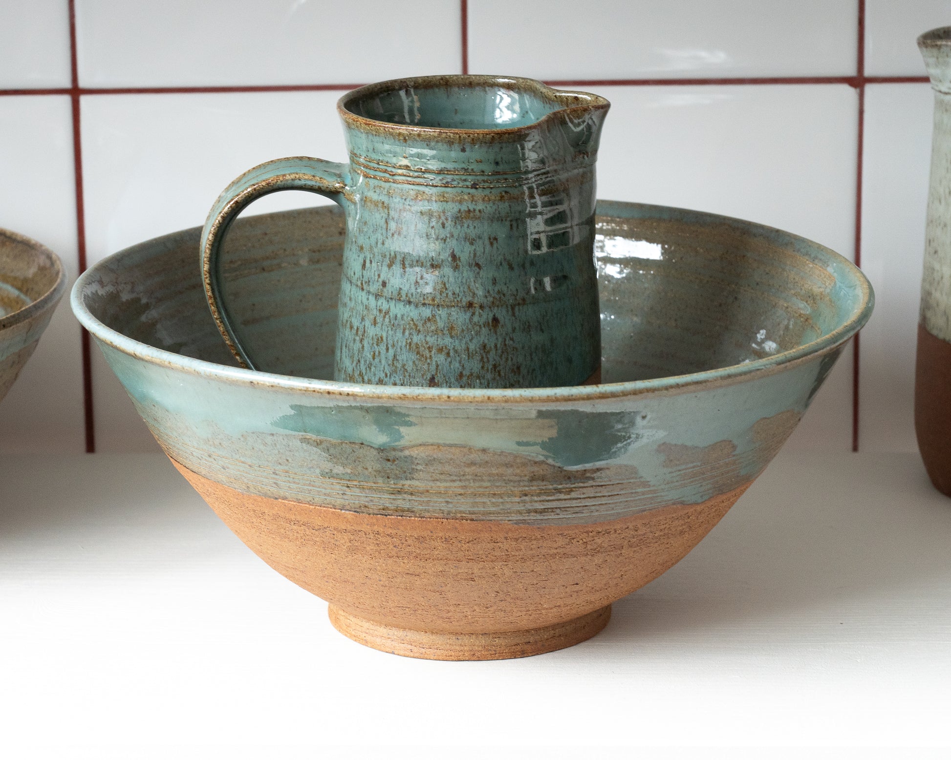 Cloonmore Pottery | Large Serving Bowl | Rich Green