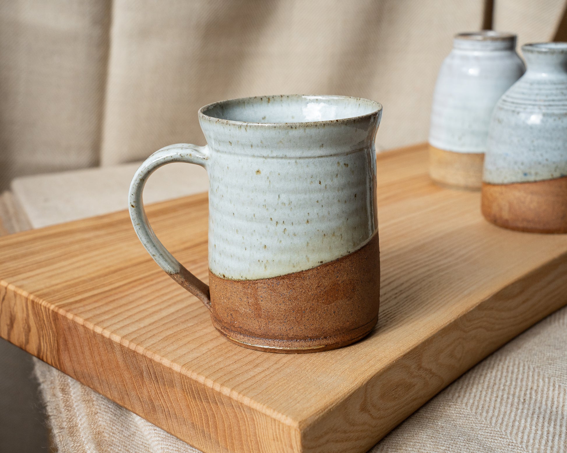 Cloonmore Pottery | Large Hand-thrown Mug | Off White