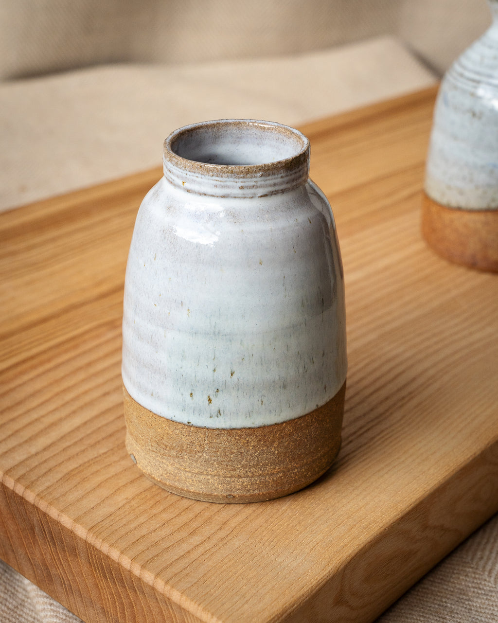 Cloonmore Pottery | Hand-thrown Bud Vase | Off White Flecked