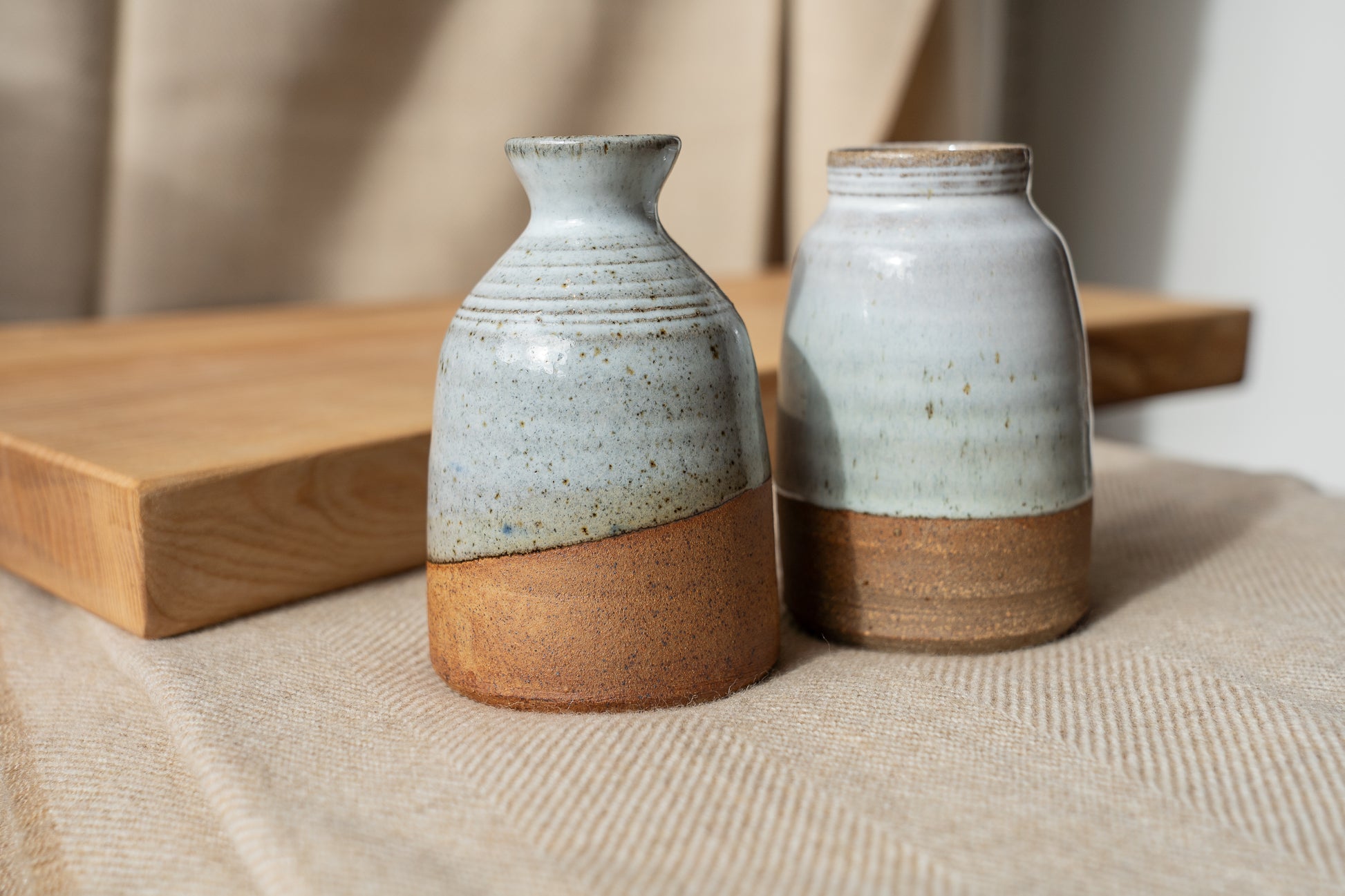 Cloonmore Pottery | Hand-thrown Bud Vase | Off White Flecked