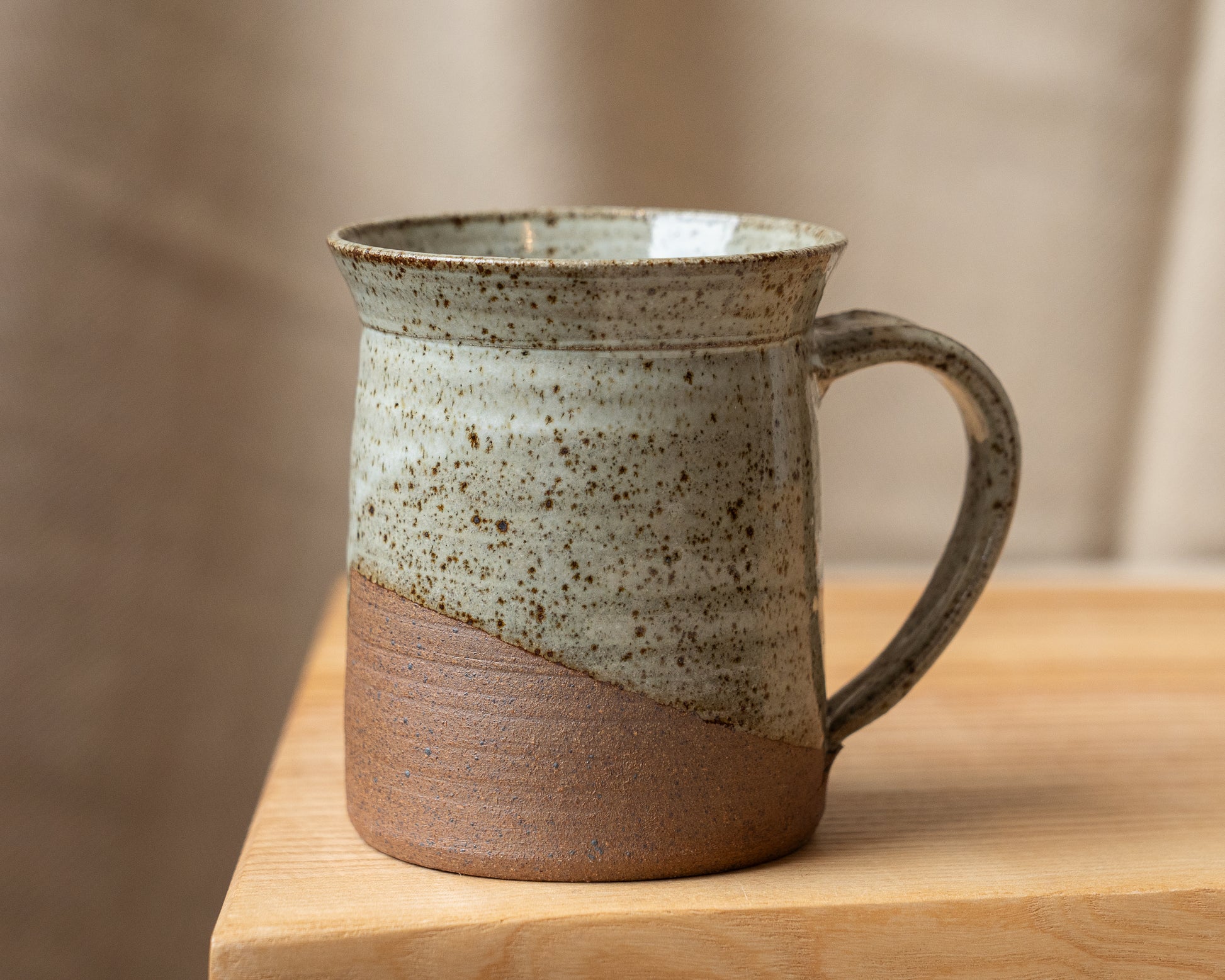 Cloonmore Pottery | Large Hand-thrown Mug | Soft Green