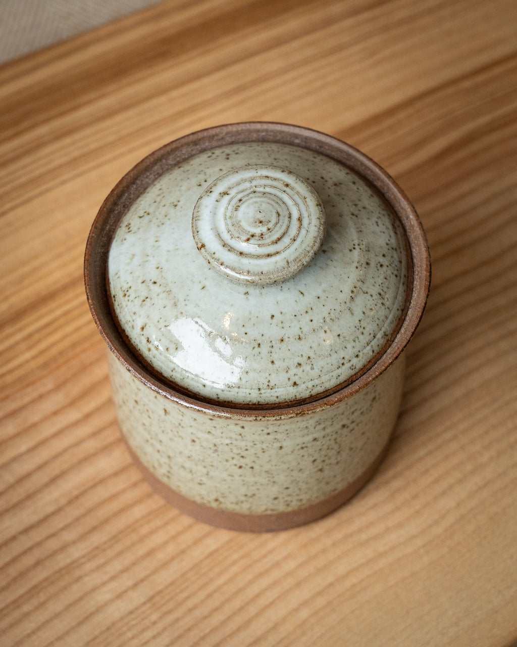 Cloonmore Pottery | Hand-thrown Lidded Pot | Soft Green