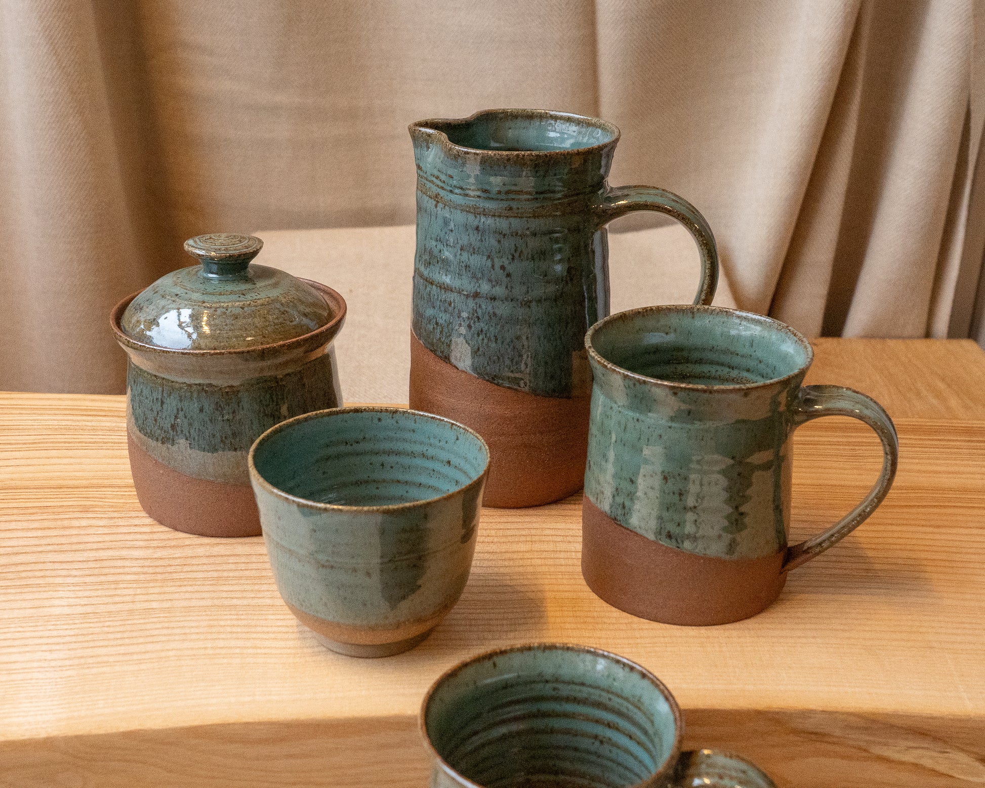 Cloonmore Pottery | Large Hand-thrown Mug | Rich Green