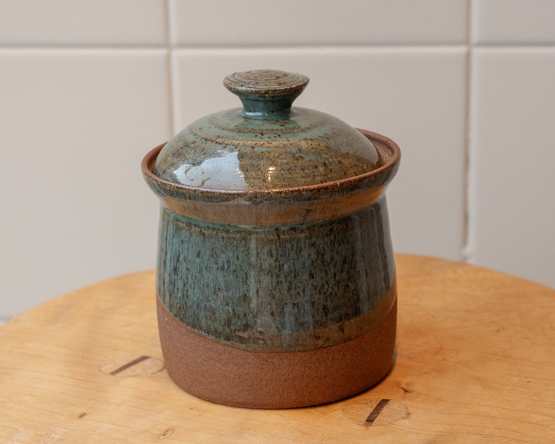 Cloonmore Pottery | Hand-thrown Lidded Pot | Rich Green