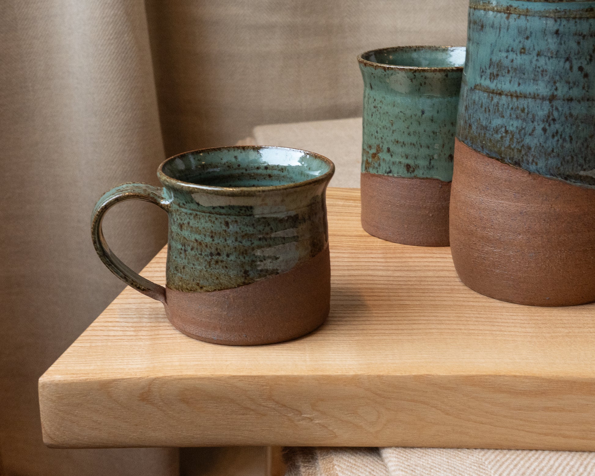 Cloonmore Pottery | Small Hand-thrown Mug | Rich Green