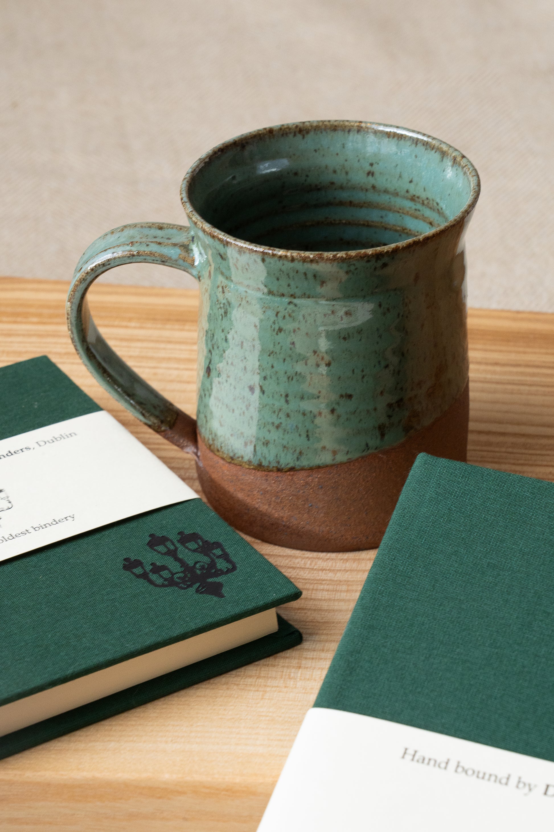 Cloonmore Pottery | Large Hand-thrown Mug | Rich Green