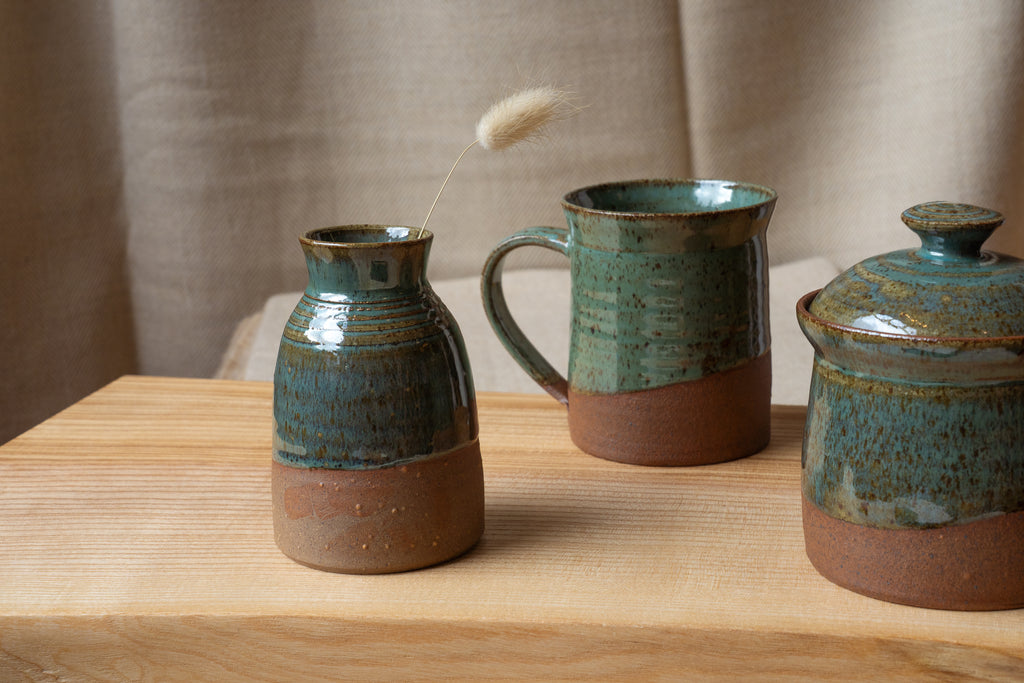 Cloonmore Pottery | Hand-thrown Bud Vase | Rich Green