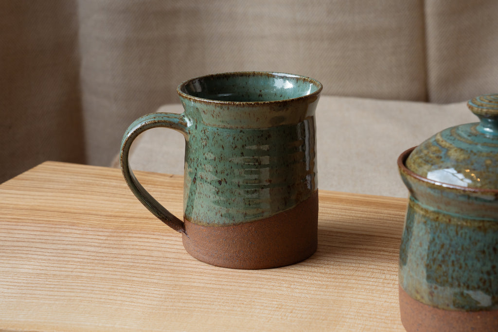Cloonmore Pottery | Large Hand-thrown Mug | Rich Green