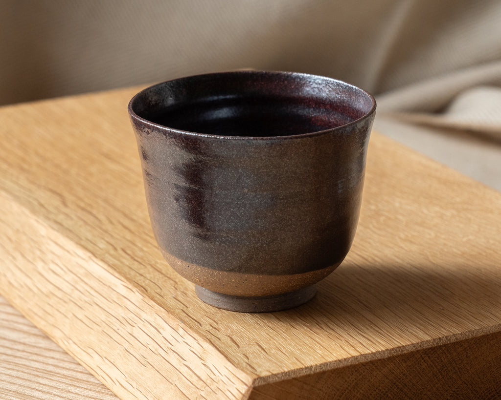 Cloonmore Pottery | Small Hand-thrown Cup | Dark Plum