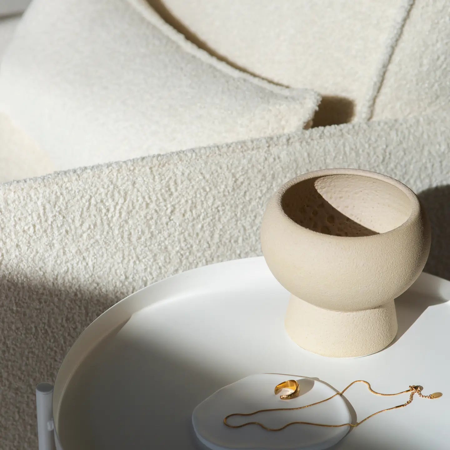 Handmade Vase 'Holden' | Cream Glaze