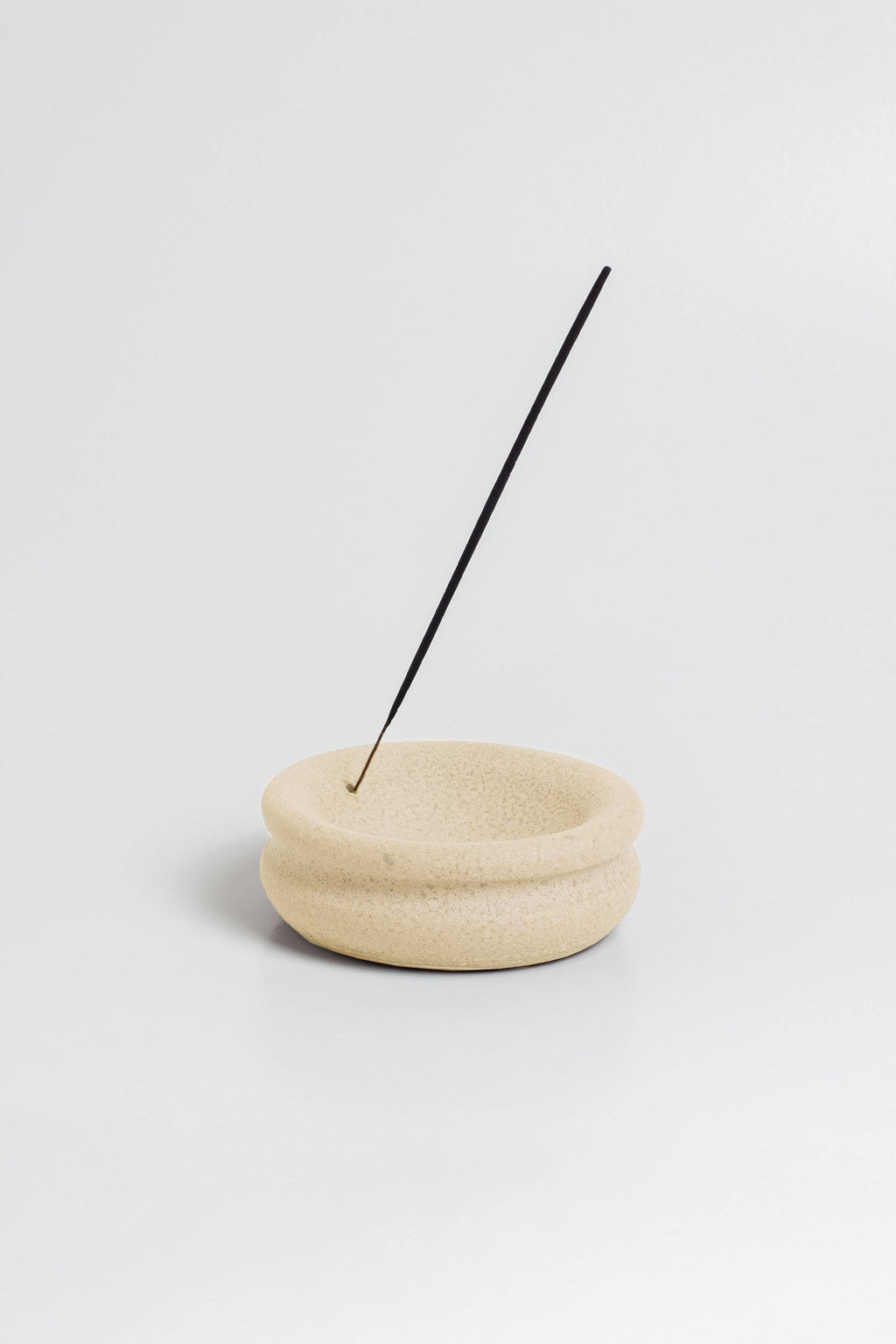 Handmade Ceramic Incense Holder | Textured Sand